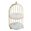 Modern Minimalist Bathroom Shelf Organizer Toiletries Makeup Jewelry On Countertop Iron Frame With Spray Coating