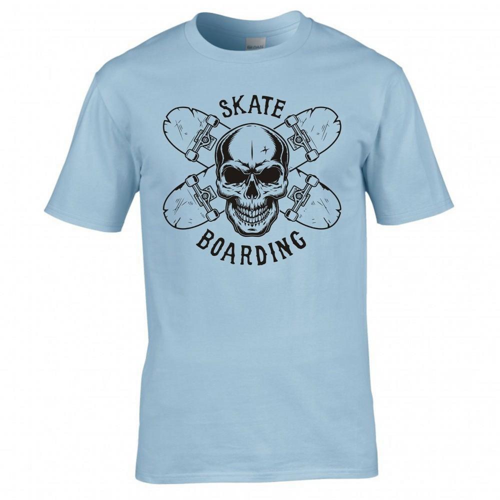 Skateboarding Skull And Cross Boards Tshirt 2XL