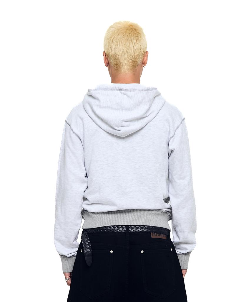 Aakam Akm Cros2 Zip-Up Hoodie (Gray)