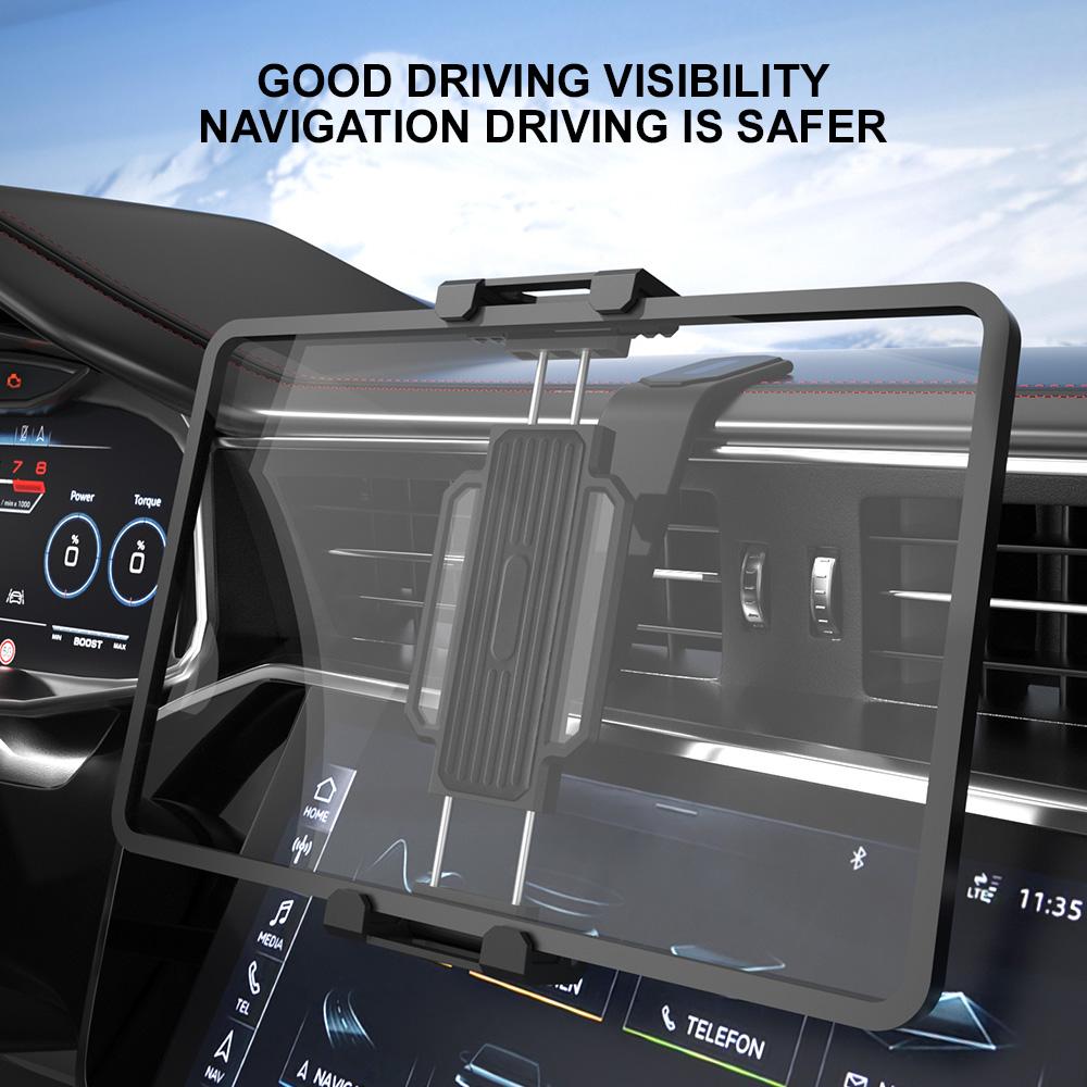Xnyocn Car Tablet Stand Easy Paste Mount Stand 4-13 Inch Universal Holder Dashborad Center Console for iPad Xiaomi Huawei Tab PC