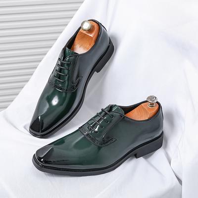 Fashion Luxury Trendy Men Casual Leather Formal Shoes Daily Outdoor Casual All-Match Design Wedding Dress Shoes Comfy Club Oxford Shoes