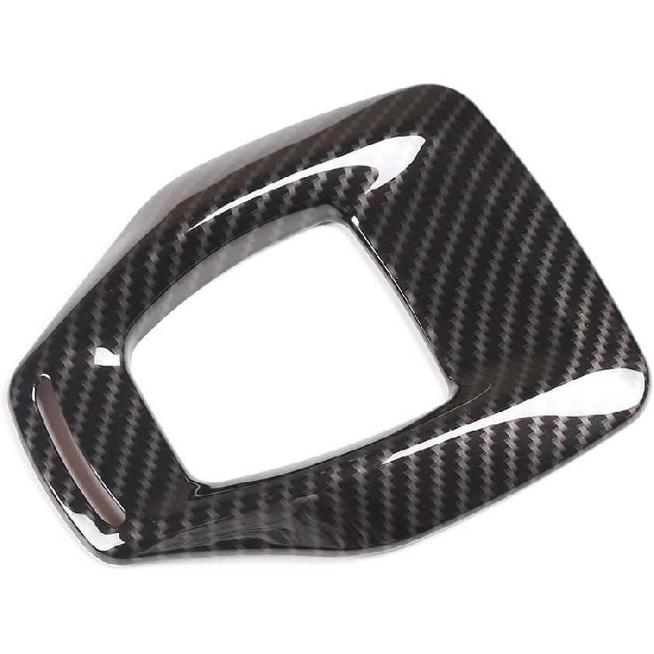 TOYCIDFG Car Gear Shift Knob Panel Cover Trim Frame for Alfa Romeo Stelvio 2020-2023 ABS Carbon Fiber Pattern Car Accessories