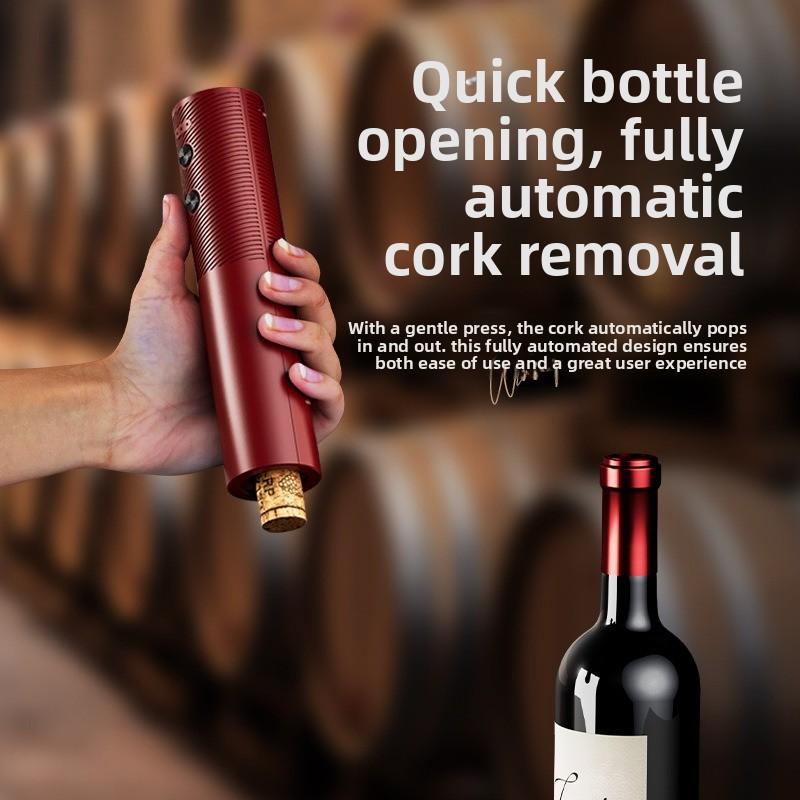 1 PCS Automatic Rechargeable Wine Corkscrew – One-Click Electric Bottle Opener for Bar Kitchen Christmas Gifts1