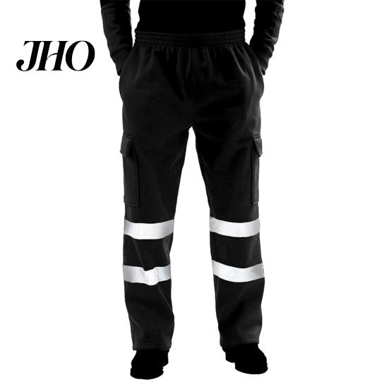 Pantaloni Resistenti agli Strappi da Lavoro Vita Elastica Tessuto Resistente agli Strappi Alta Visibilità Caldi Pantaloni Strisce Riflettenti a Doppio Strato Sicurezza Indumenti da Lavoro Robusti