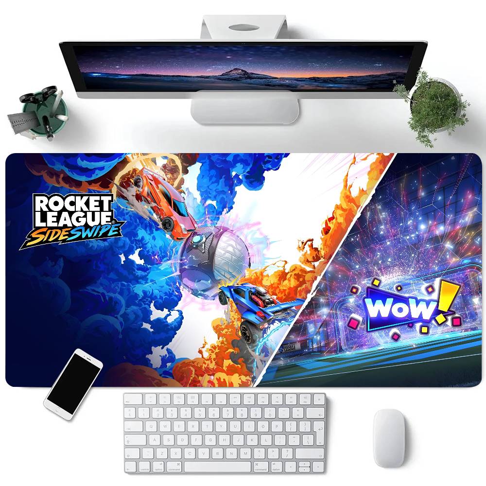 Tappetino Mouse Rocket League Sideswipe Tappetino Grande per Tastiera Scrivania Tappetino Mouse Gaming Bordo Lock Tappetino Antiscivolo