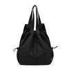 Mochila con cordón elegante de gran capacidad, bolso de mano informal para mujer
