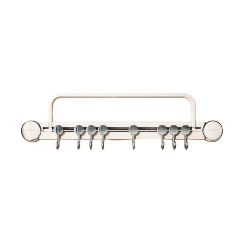 

Yweel Suction Cup Kitchen Hooks, Kitchen Storage Rack, No Drilling Required Hanging Rod, Wall-Mounted Storage Shelf білий