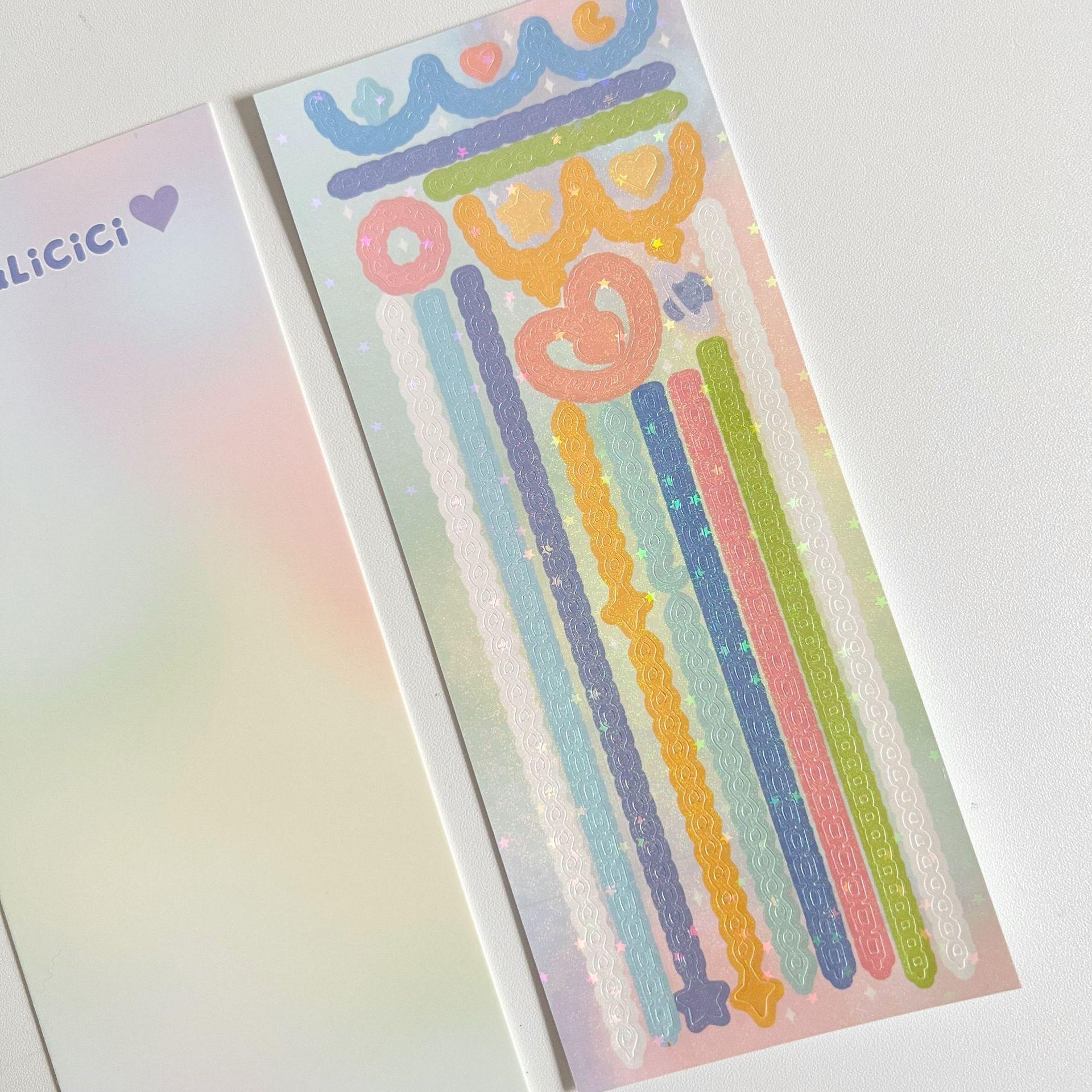 

Лазерная наклейка в виде цветка вишни для кошки Goo Card DIY Декоративное сердце для девочки Материал