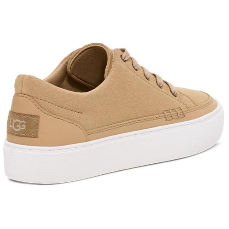 UGG Cakewalk Cow Split Leather Low top Skateboard Shoes Unisex Beige 1170554-MDSD