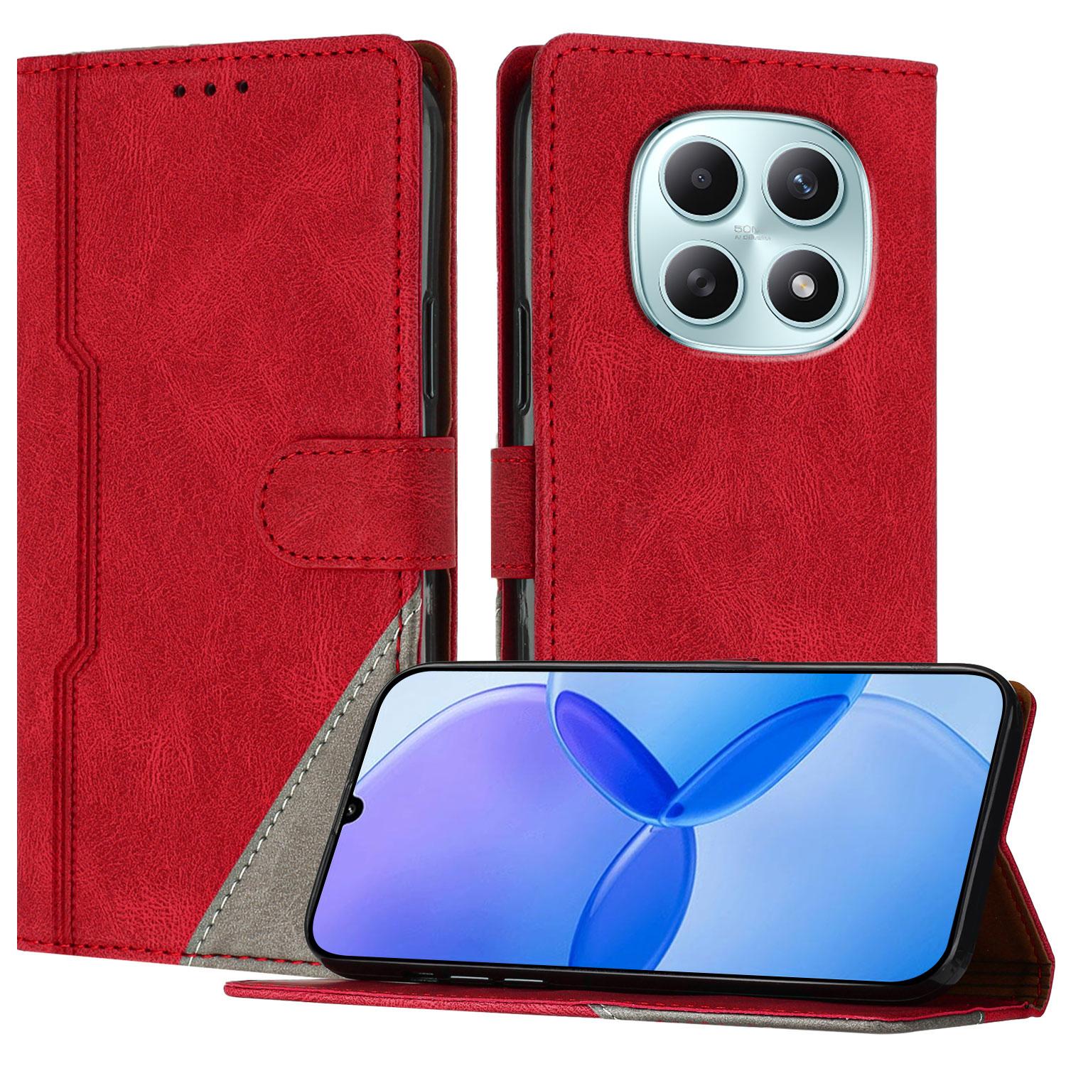 

Для Xiaomi Poco M8 5G/Redmi Note 15 5G (Глобальний) Шкіряний Чохол Трикутний Клаптевий Гаманець Підставка Ударостійкий Чохол для Телефона