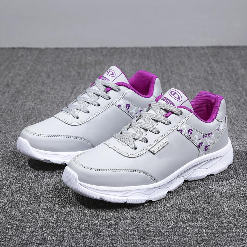 Fashion Sneakers Women Lace Up Flats Ladies Outdoor Running Walking Shoes Comfortable Breathable Female Footwear zapatos mujer