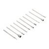 Sliphuvud Diamantstift Kärna 0,8-5mm 42-45mm Längd Diamant Elektropläterad Silver Gravering Diamantgraveringshuvud