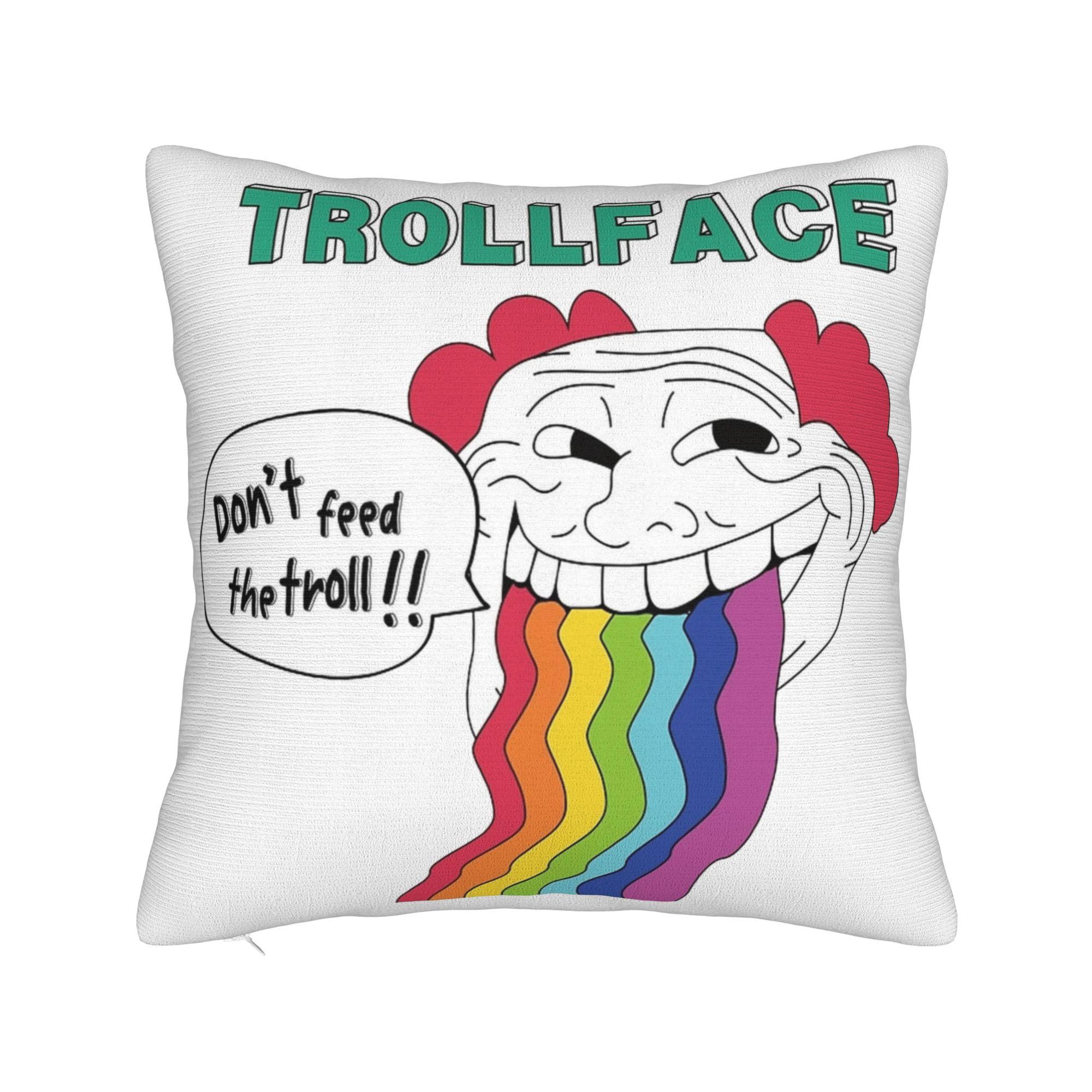

Мем Trollface Rage Comic Смешная Шутка Тролля Интернет Наволочка Чехол на Подушку Современная Наволочка Для Дивана Спальни Домашний Декор 30x30CM(12x12in)