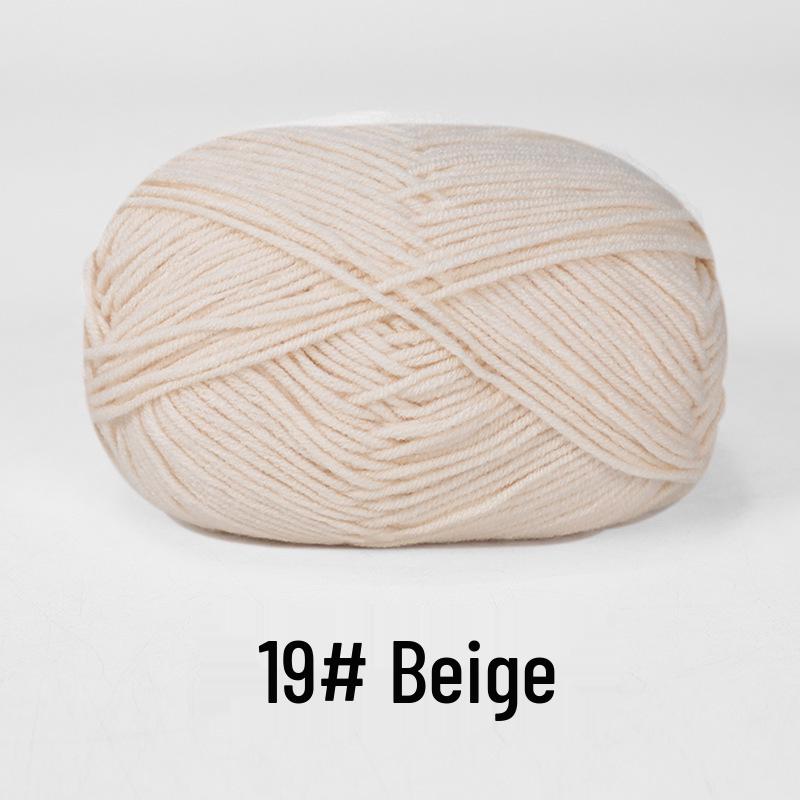 Baby 4-lagiges Milchbaumwollgarn zum Stricken von DIY-Schals oder Decken