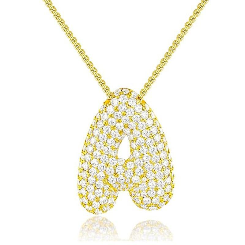 Ladies' Diamond Metal Necklace, Heavy Craftsmanship Premium Design Initial Necklace, Gift for Women, Holiday Present, Party Jewelry.