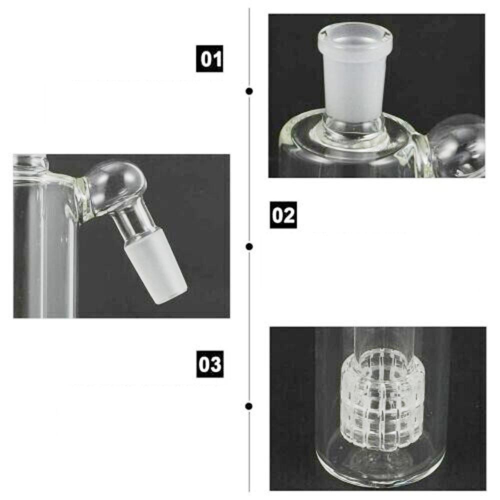 14Mm Ash Catcher 45 Degree Glass Water Bong Thick Pyrex Glass Bubbler