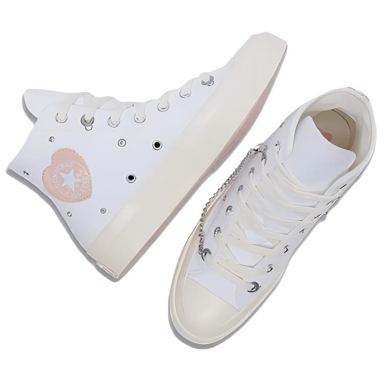 Converse 1970s Comfortable Minimalist High-Top Canvas Shoes Unisex Sneakers White A10304C