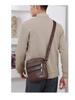 Men's PU Leather Large Capacity Versatile Business Casual Crossbody Bag