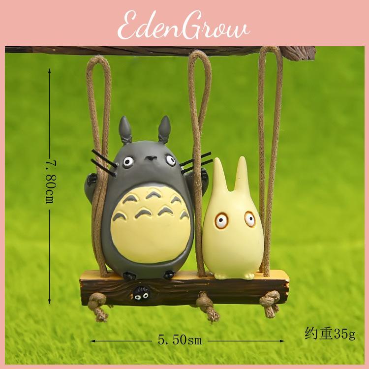My Neighbor Totoro Swing Cat Scene Mini Model Ornament For Gift Present