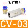 Valvola di non ritorno pneumatica 6mm 8mm 10mm 1/4 OD Tubo Valvola unidirezionale Aria Gas Via singola Valvola in ottone Adattatore raccordo tubo compressore d'aria