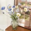 Blue Iceland Poppy Silk Flower Bouquet for Living Room Decoration
