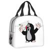 Little Maulwurf Mole Pointing Thermal Insulated Lunch Bag Women Cartoon Anime Krtek Resuable Lunch Tote Multifunction Food Box
