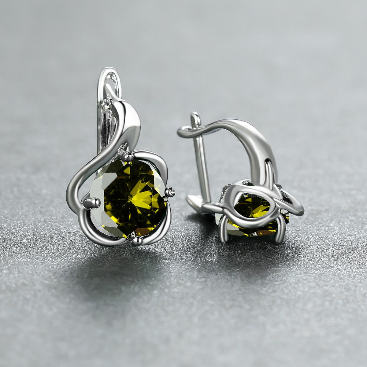 

Модные женские туфли цвета розового золота винтажные синие свадебные серьги с голубым камнем женские висячие серьги-кольца серьги-клипсы для ушей ювелирные изделия оливковое зеленый/серебряный