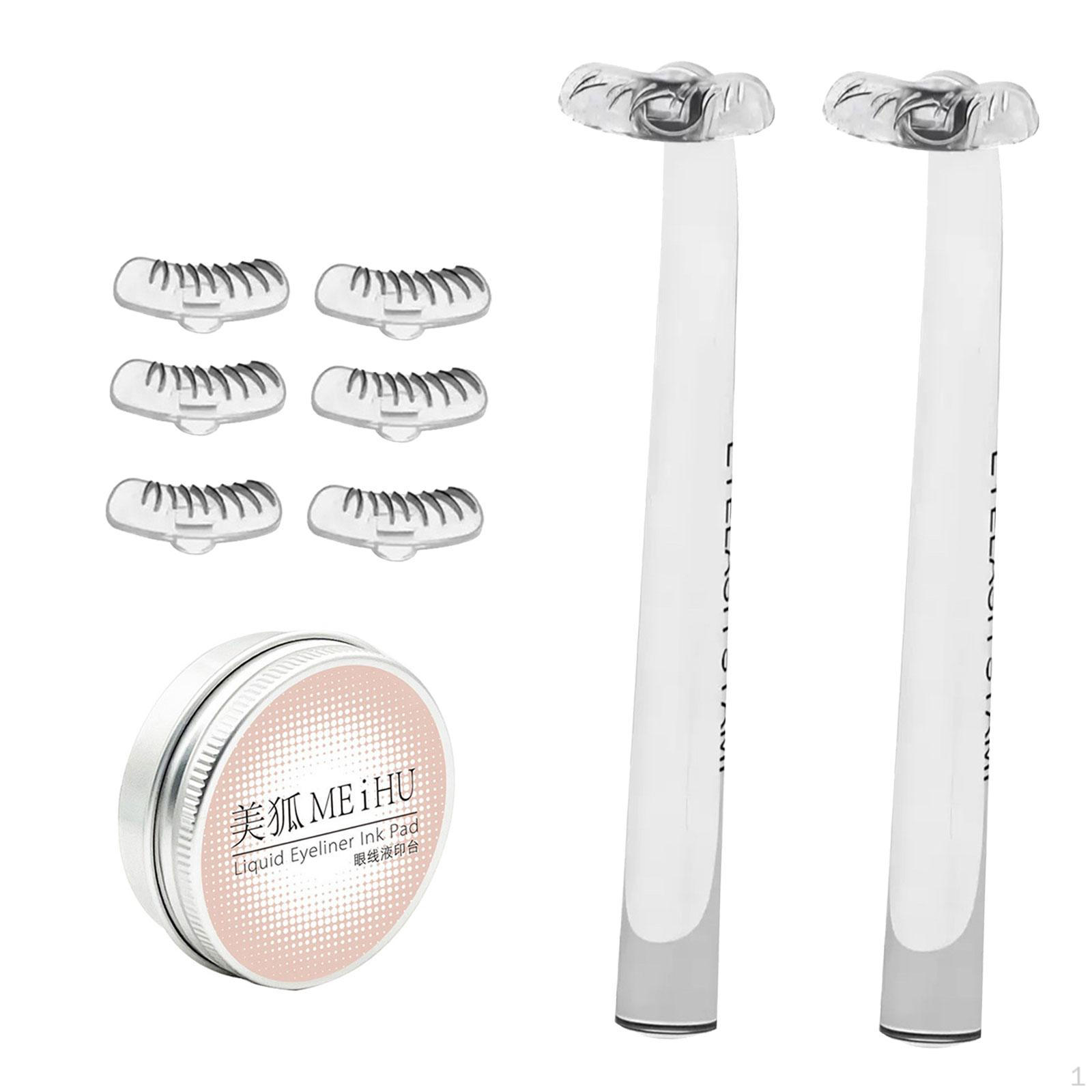 

DIY Lazy Eyelash Template, Impressions, Stamps Tool для початківців, Stamp transparent