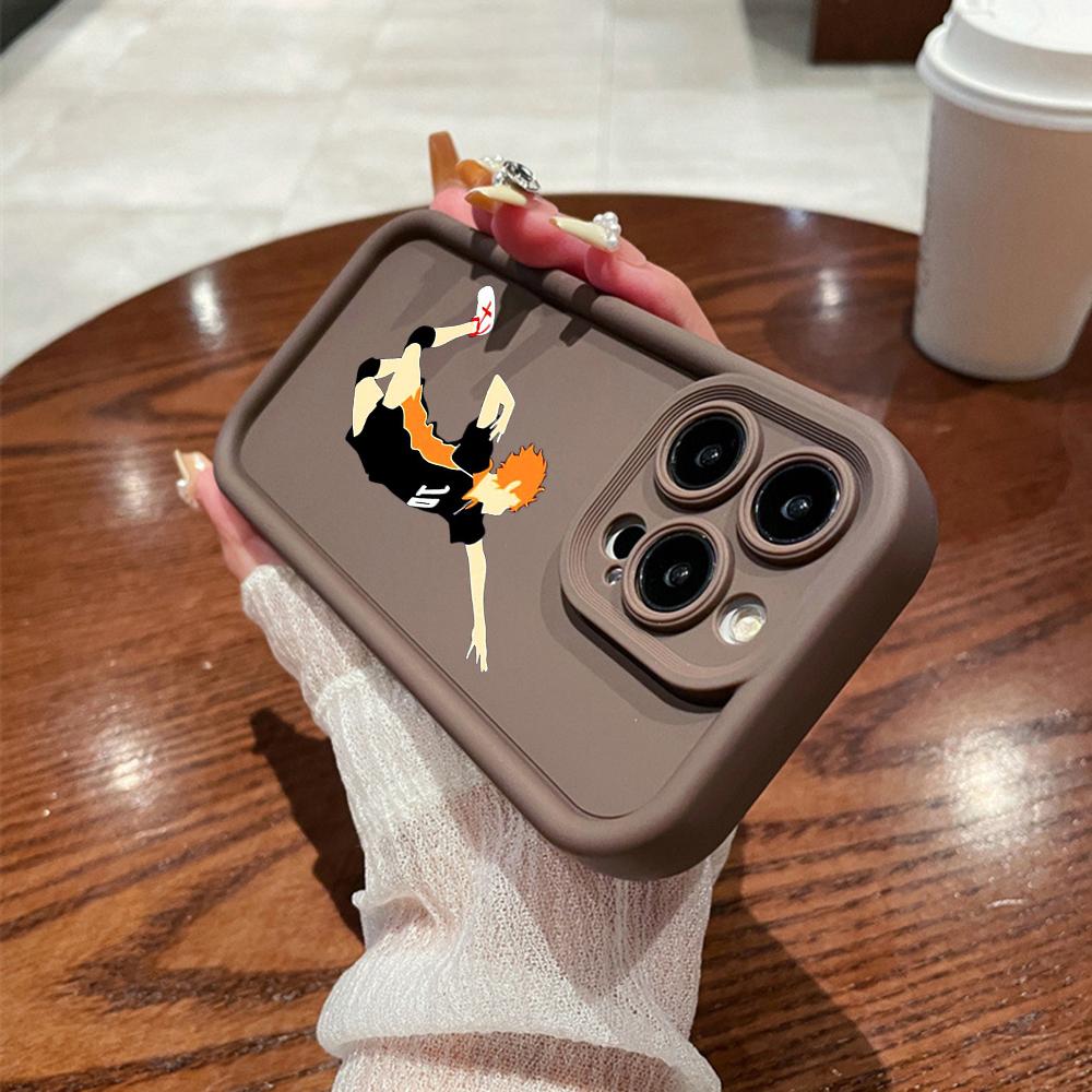 N69 Anime Haikyuu X Reader art Мягкие чехлы для телефонов с ангельскими глазками — фото 4