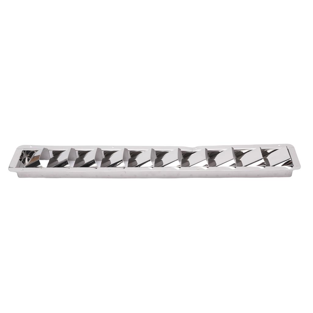 10 Slot Louvered Vent 304 Stainless Steel 530mm Marine Louver Vent with Mirror Polished Finish for