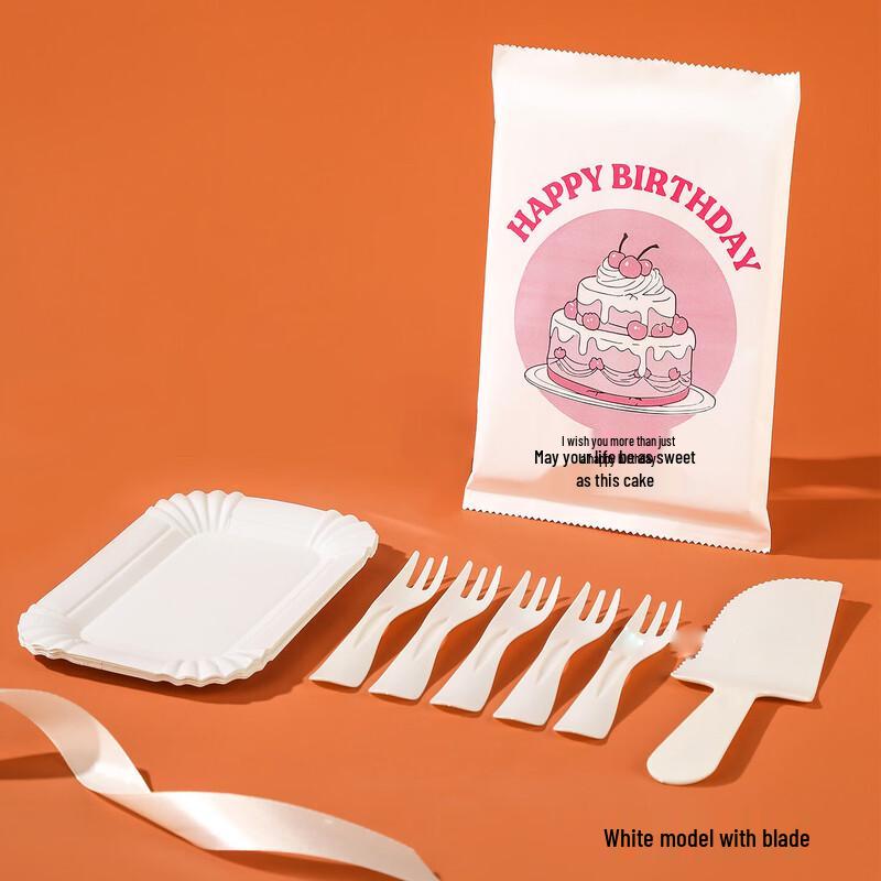 Disposable Birthday Cake Cutlery Set