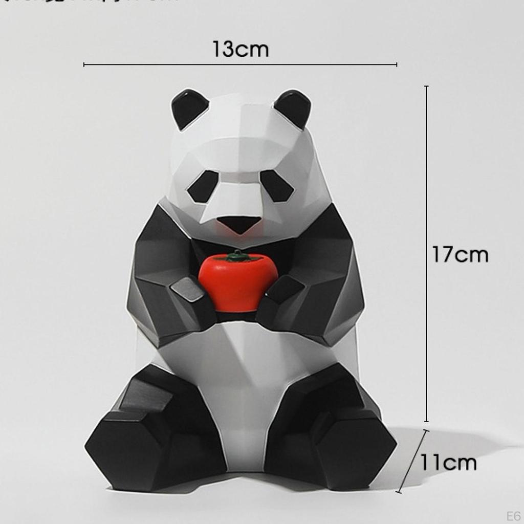Entzückende Panda-Skulptur für Heim- und Bürodekoration