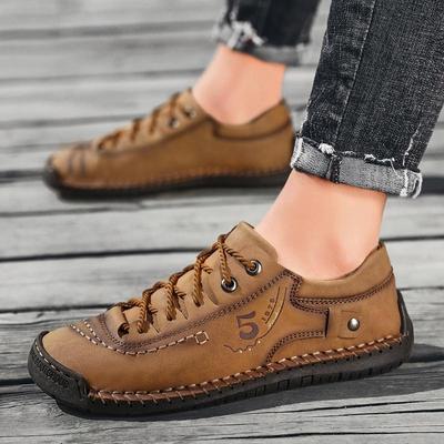 Men's Large Size 38-48 Men's Shoes Fashion Casual Leather Shoes Men's Handmade Leather Shoes