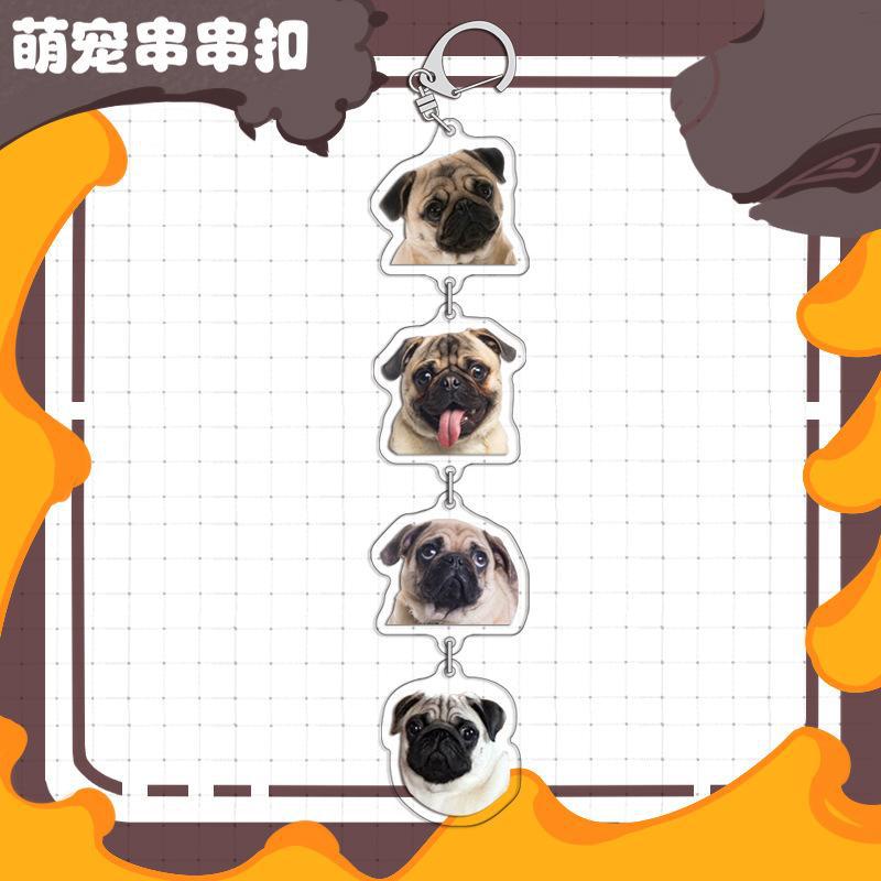Niche Design Cartoon Cute Dogs Acrylic Keychains Backpack Hanging Pendant Decoration Accessories Fashion Cartoon Puppy Acrylic