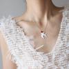 Squisita Collana Colomba della Pace in Ceramica Bianca per Donna Ciondolo Colomba Vintage Catena Maglione Accessori Gioielli da Festa Regalo