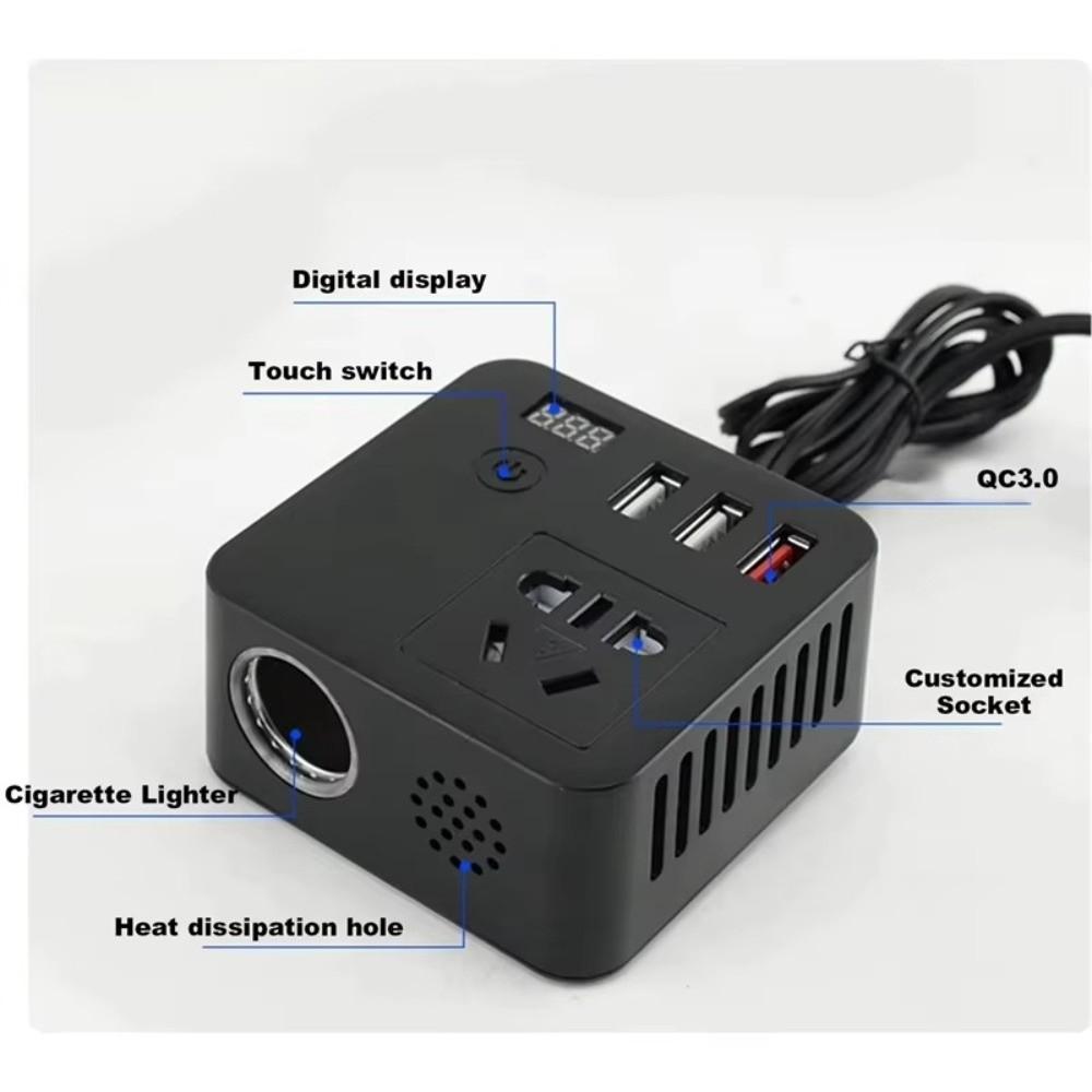 24V Car Power Inverter 150W Car Converter Adapter Multi-Function Power Inverter  Car