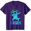 Bruh Dabbing Axolotl Funny Mens Kids Boys Teens Axolotls T-Shirt
