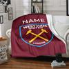 Custom Name Real Madrid Crest blanket for Couch & Bed, Plush Cozy Fuzzy Blanket Super Soft & Warm Blankets for Fall and Winter. 0908264