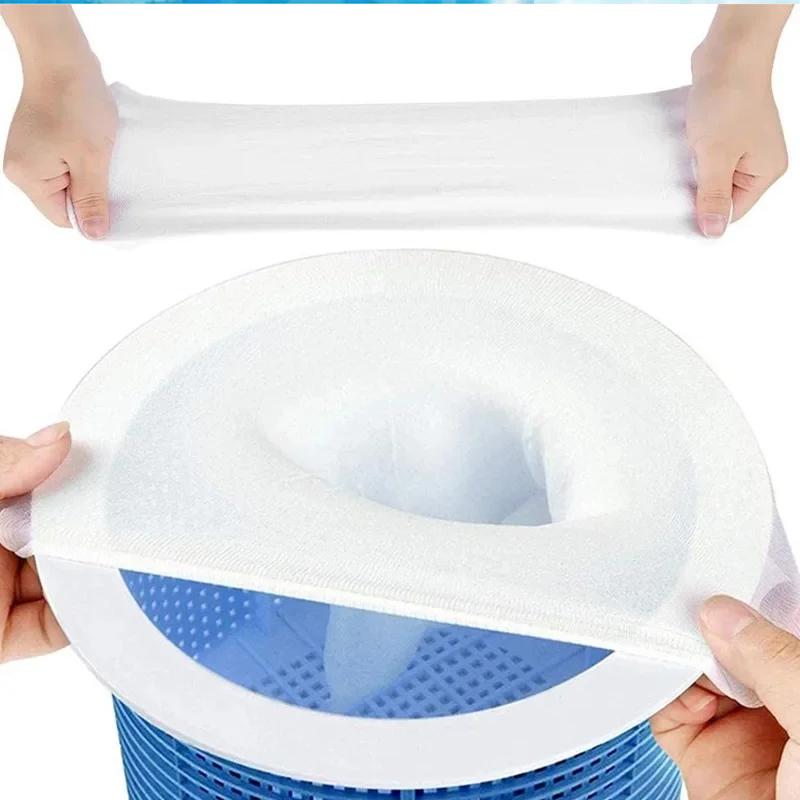 50pcs Fine Mesh Pool Skimmer Socks Pool Filter Screen Filter Socks Garbage Cover Pool Skimmer Swimming Pool Dust Cover For Pools
