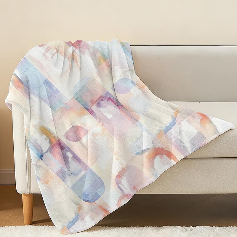 Soft Thick Flannel Blanket (Single Size) Cozy Warm, Skin-Friendly, Fresh Color, Ideal for Home, Guest Rooms, Christmas & Halloween Decor