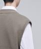 MUSINSA STANDARD Oversized V-Neck Knit Vest [Dusty Beige]