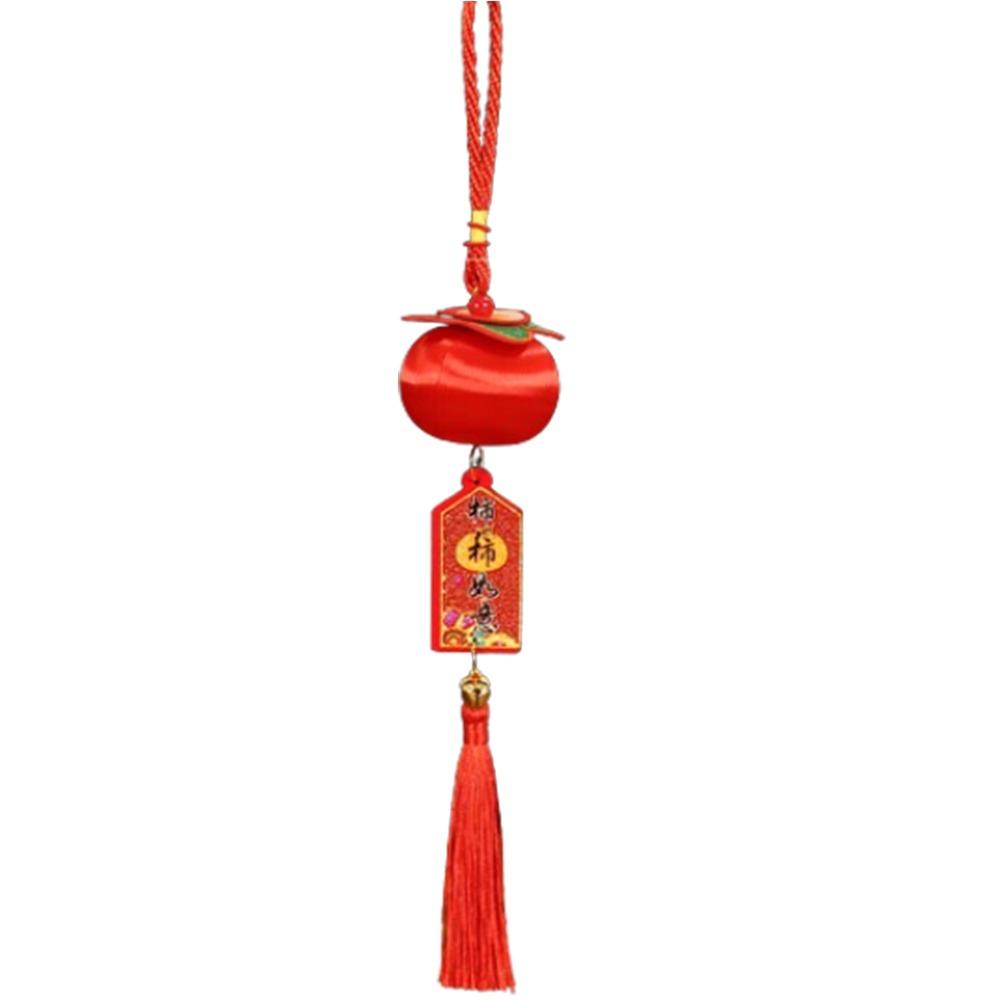Handmade Chinese Lucky Persimmon Pendants Traditional Spring Festival Supplies New Year Decoration
