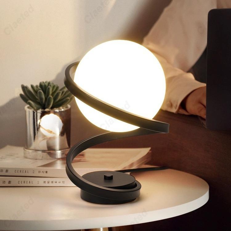 Creative New LED Suspended Moon Table Lamp Living Room Study Bedroom Bedside Decorative Atmosphere Lighting