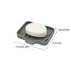 Soap Dish Shower Silicone Tray Bathroom Tray Soap Holder Sink Organizer Kitchen Soap Tray Creative Sink Soap Holder For Scrubber