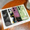 For Xiaomi Poco M6 Pro 4G 5G Casing Fashion Black Coconut Tree Liquid Silicone Soft TPU Cover For XiaomiPocoM6 M6Pro 4G 5G Funda