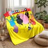 Barbapapa cartoonPrinted Flannel Blanket Cozy Skin-Friendly Warm Throw for Couch Bed Indoor Daily Use