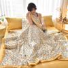 Silk Cooling Summer Quilt - Lightweight, Thin, Skin-Friendly, Machine Washable, Ideal for Air Conditioning