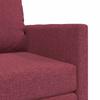 Wine Red Sleeper Sofa 74 X 77 X 81 Cm Fabric