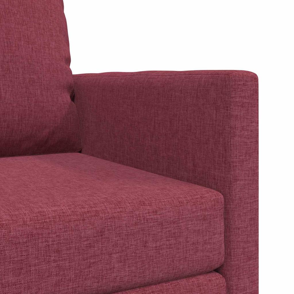 Wine Red Sleeper Sofa 74 X 77 X 81 Cm Fabric