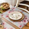 4/6pcs Retro Pink Cherry Blossoms Placemats Table Mats, 12x18in Heat-Resistant Table Place Mats, Decorative Washable Table Placemats